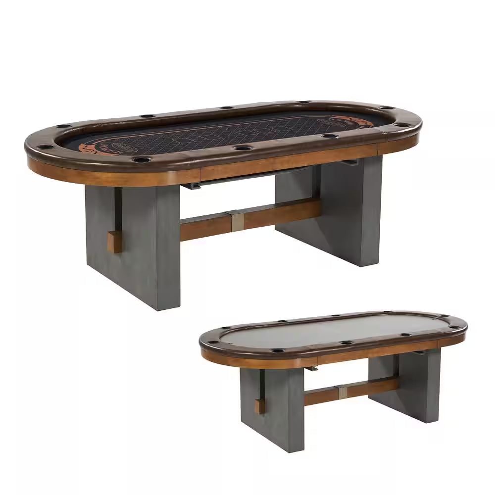 10-Player Poker Table with Dining Table Top — product view 2