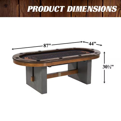 10-Player Poker Table with Dining Table Top — product view 3