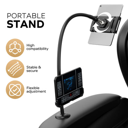 Massage Chair, Full Body Zero Gravity Massage Chair Electric Recliner Chair with Airbag Massage, Heat, Retractable Footstool, Bluetooth Audio Connection and Portable Stand, Black — product view 7